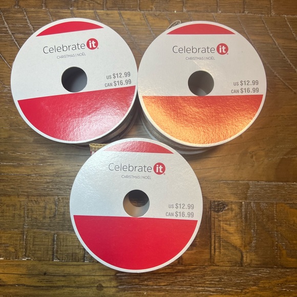 Festive Holiday Ribbon Set - Village, Santa, Truck w/ Christmas Trees - Picture 5 of 6